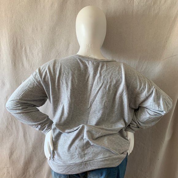 Homegirl society como la flor con mucho amor rose sweater top  2xl - Picture 5 of 8